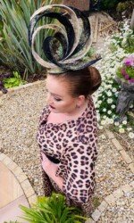 NAVAN RACECOURSE VIRTUAL SUMMER LADIES DAYAward winning milliner Sarah O' Rourke Wearing her own Saraden Designs piece NAVAN RACECOURSE VIRTUAL SUMMER LADIES DAYAward winning milliner Sarah O' Rourke Wearing her own Saraden Designs piece