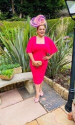 Award winning milliner Sarah O' Rourke Wearing her own Saraden Designs piece Award winning milliner Sarah O' Rourke Wearing her own Saraden Designs piece