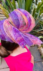 Award winning milliner Sarah O' Rourke Wearing her own Saraden Designs piece Award winning milliner Sarah O' Rourke Wearing her own Saraden Designs piece