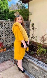 Listowel Races Virtual Ladies Day- Irish Designer Sarah O' Rourke wearing Saraden Designs Millinery Atelier