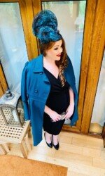 Feileacain Fashion Filies Virtual Ladies Day Sarah O' Rourke wearing Saraden Designs Millinery Atelier