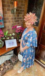 VIP Magazine Ladies Dy - Margaret O' Rourke wearing Irish Designer Saraden Designs Millinery Atelier