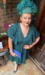 VIP Magazine Ladies Dy - Sarah O' Rourke wearing Irish Designer Saraden Designs Millinery Atelier