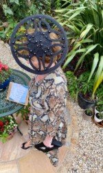 Margaret O' Rourke wearing Irish Designer Saraden Designs Millinery Atelier - Virtual Galway Races