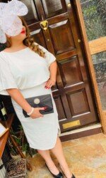 Sarah O' Rourke wearing Saraden Designs Millinery - The Kentucky Derby Virtual Ladies Day Competition 2020