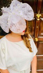 The Kentucky Derby Virtual Ladies Day Competition 2020 - Sarah O' Rourke wearing Saraden Designs Millinery