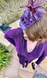 Millinery Collective Virtual Ladies Sarah O' Rourke wearing Saraden Designs Millinery Atelier