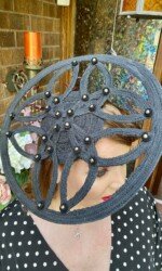 Redmills Virtual Style Event Sarah O' Rourke wearing Irish Design Saraden Designs Millinery Atelier