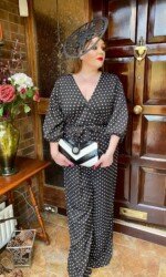 Sarah O' Rourke wearing Irish Design Saraden Designs Millinery Atelier