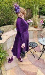 Millinery Collective Virtual Ladies Sarah O' Rourke wearing Saraden Designs Millinery Atelier