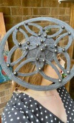 Redmills Virtual Style Event Sarah O' Rourke wearing Irish Design Saraden Designs Millinery Atelier