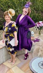 Sarah O' Rourke wearing Saraden Designs Millinery Atelier & Margaret