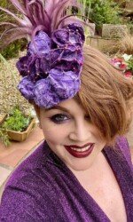 Millinery Collective Virtual Ladies Sarah O' Rourke wearing Saraden Designs Millinery Atelier