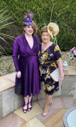 Sarah O' Rourke wearing Saraden Designs Millinery Atelier & Margaret