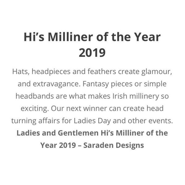 Hi's Milliner of the Year 2019